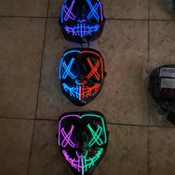 🎁🎁 Led Light Up Halloween Costume Mask 