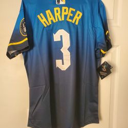 Philadelphia Phillies Bryce Harper City Connect Jersey Size Large 