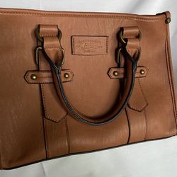 Bass Beautiful large brown/tan leather bag
