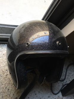 Retro style motorcycle helmet