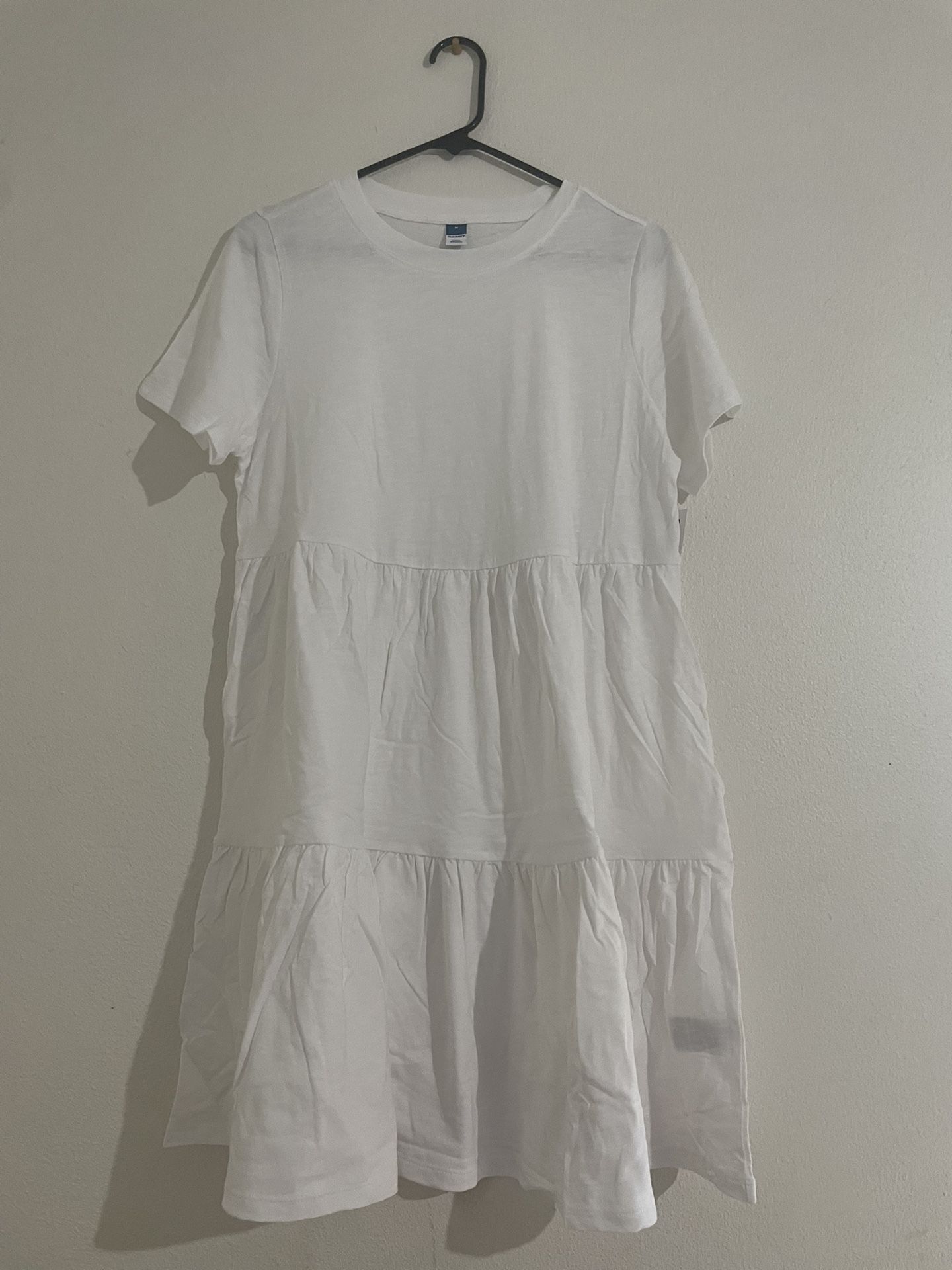 Old Navy White Short Sleeve Dress