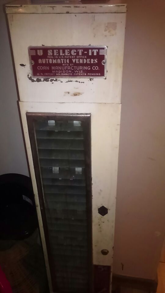Antique/Vintage U-Select-It candy bar vending machine