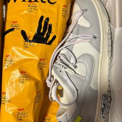 Off White Nike Dunk Lot 49 Size 9.5
