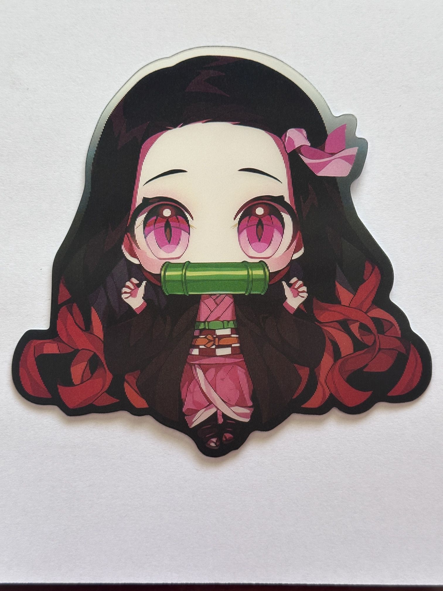 DEMON SLAYER NEZUKO KAMADO 3D LENTICULAR MOTION CAR STICKER DECAL PEEKER