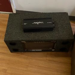 2 10inch Subs With Enclosure And Skar Amp