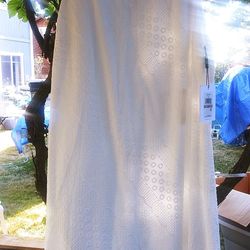 NWT Calvin Klein women's size 12 white lined eyelet dress