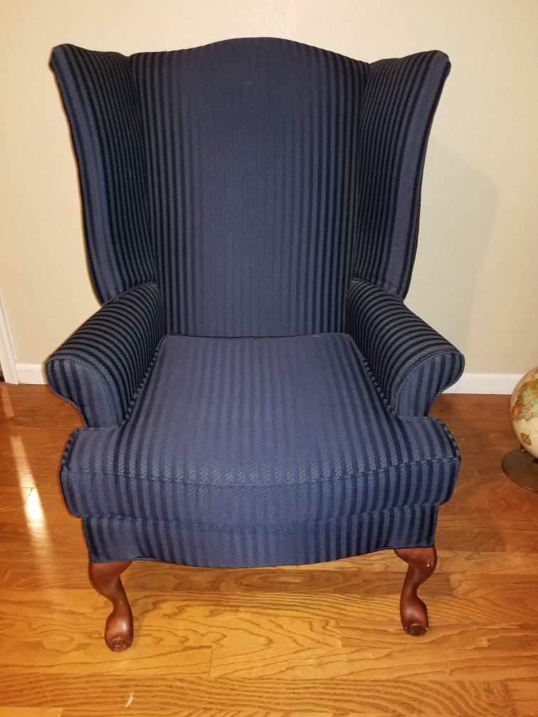 Royal Blue Wingback Chair