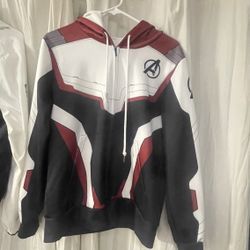 Avengers Light Weight Jacket Hoodie Boyz Sz XL