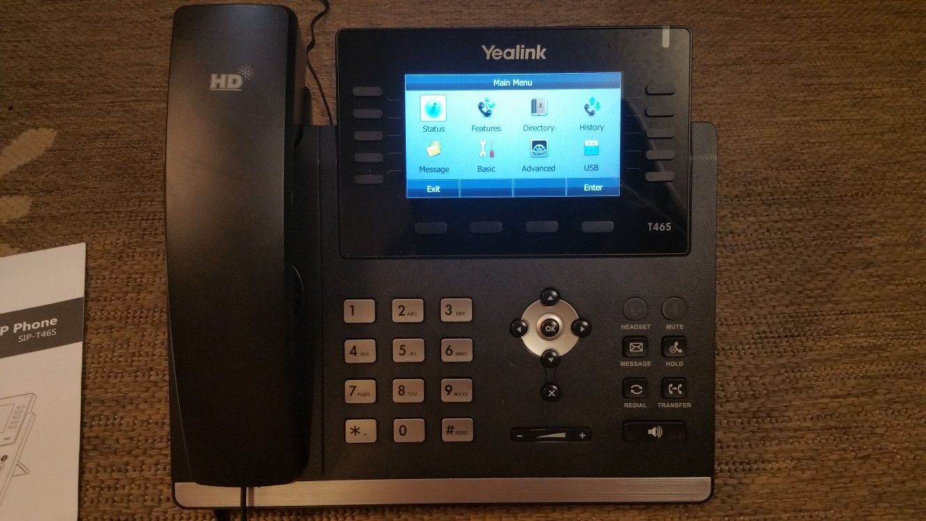 Phone Yealink T46S VoIP Ultra-elegant SIP-T46S