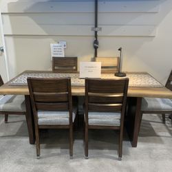 Seven piece dining set