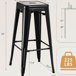 New 30” Stools W/2 Pads