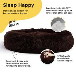 XL Donut Dog Bed - Chocolate