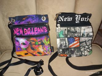 Set of 2. Robin Ruth New Orleans & New York Crossbody Bags Set of 2