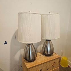 2 modern lamps