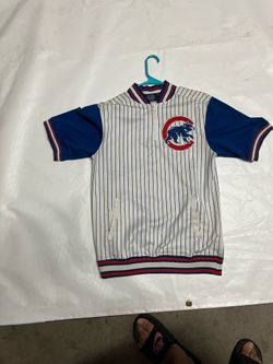 Chicago Cubs Jersey Style Pullover Jacket Top 
