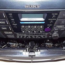 Vintage Sony CFD-ZW160 Boombox Ghettoblaster CD Radio Cassette-Corder