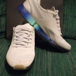 Womens Reebok DAILYFIT DMX MOVING AIR SZ. 10 Pure Grey Blue Gradient Run Shoes