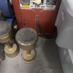 Portable Red Lincoln Welder