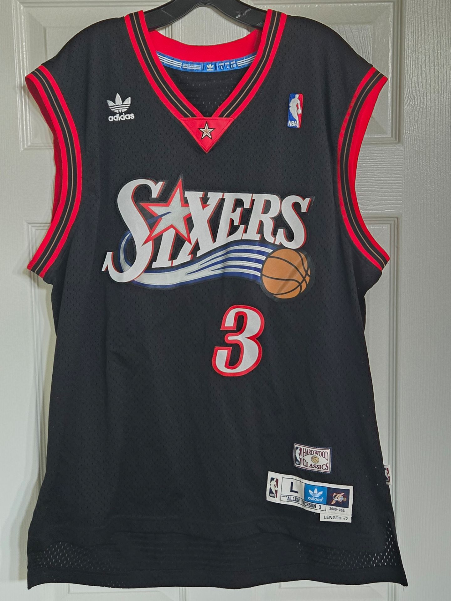Allen Iverson Philadelphia 76ers The Answer Men's Adidas Jersey Large RARE