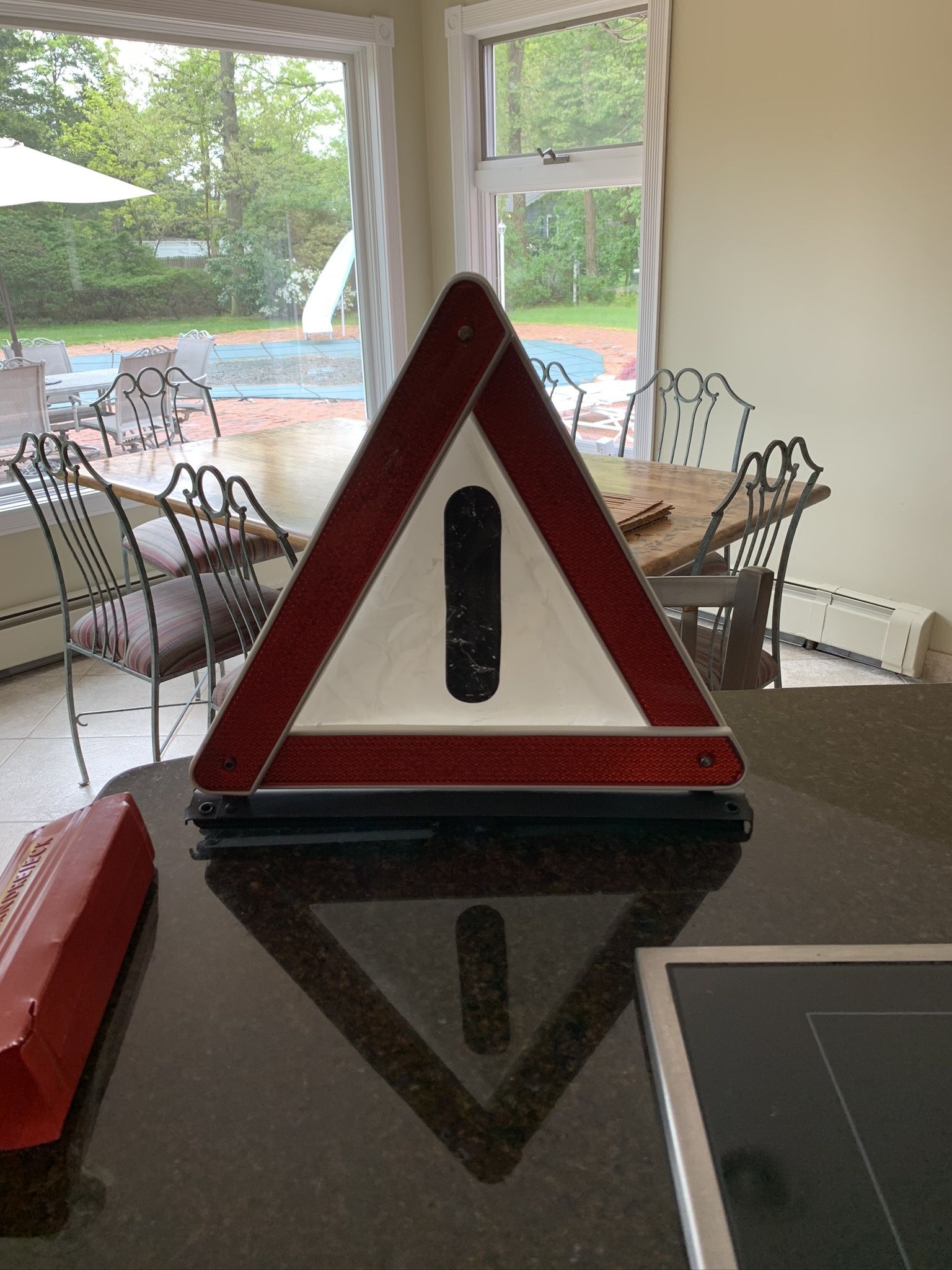 Porsche 1986 Hazard Sign   