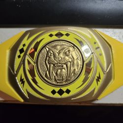 Yellow Power Ranger Morpher Autographed 