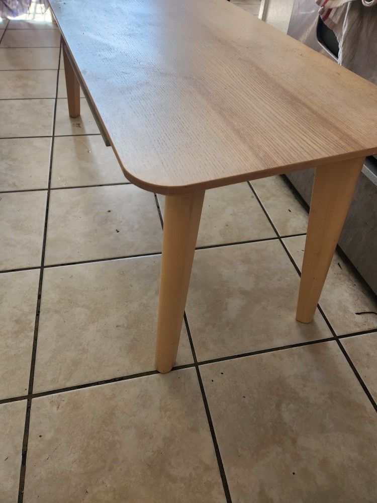 Wooden IKEA TV Table 