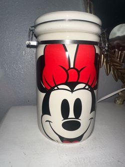 Minnie Mouse hinged kitchen storage canister