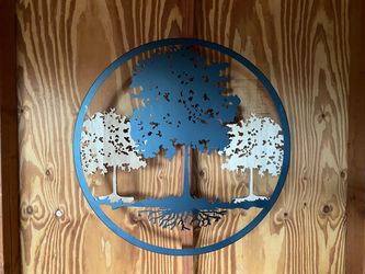Metal Tree of Life Round Wall Art