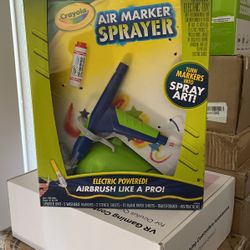 Crayola Air Marker Sprayer School Supplies Painting Set Toys Washable Markers Beginner Child