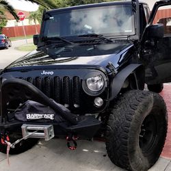 Jeep Wrangler Bumper With Stinger And Winch 