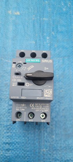 Siemens Sirius 3RV2011-4AA10 Motor Starter Protector Circuit Breaker