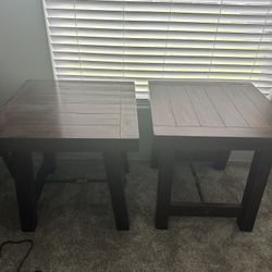 Solid Wood End Tables