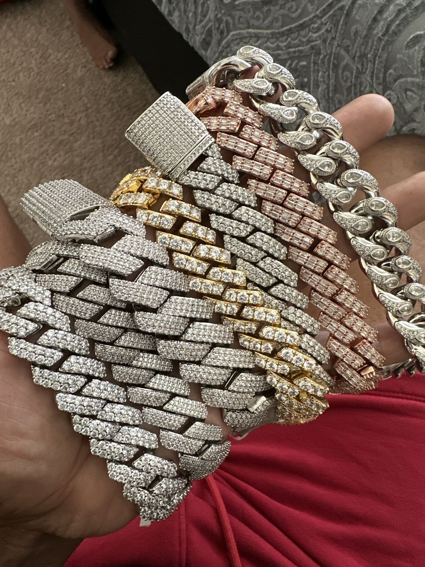 Gold plated bracelets