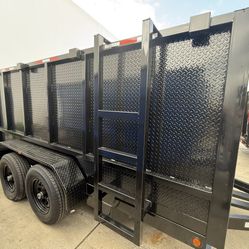New Hydraulic Dump Trailer 8x4x12 with Extra Accessories 💠