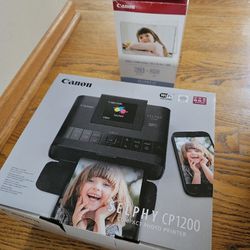 Canon Selphy Cp1200 With Photo Paper And Ink