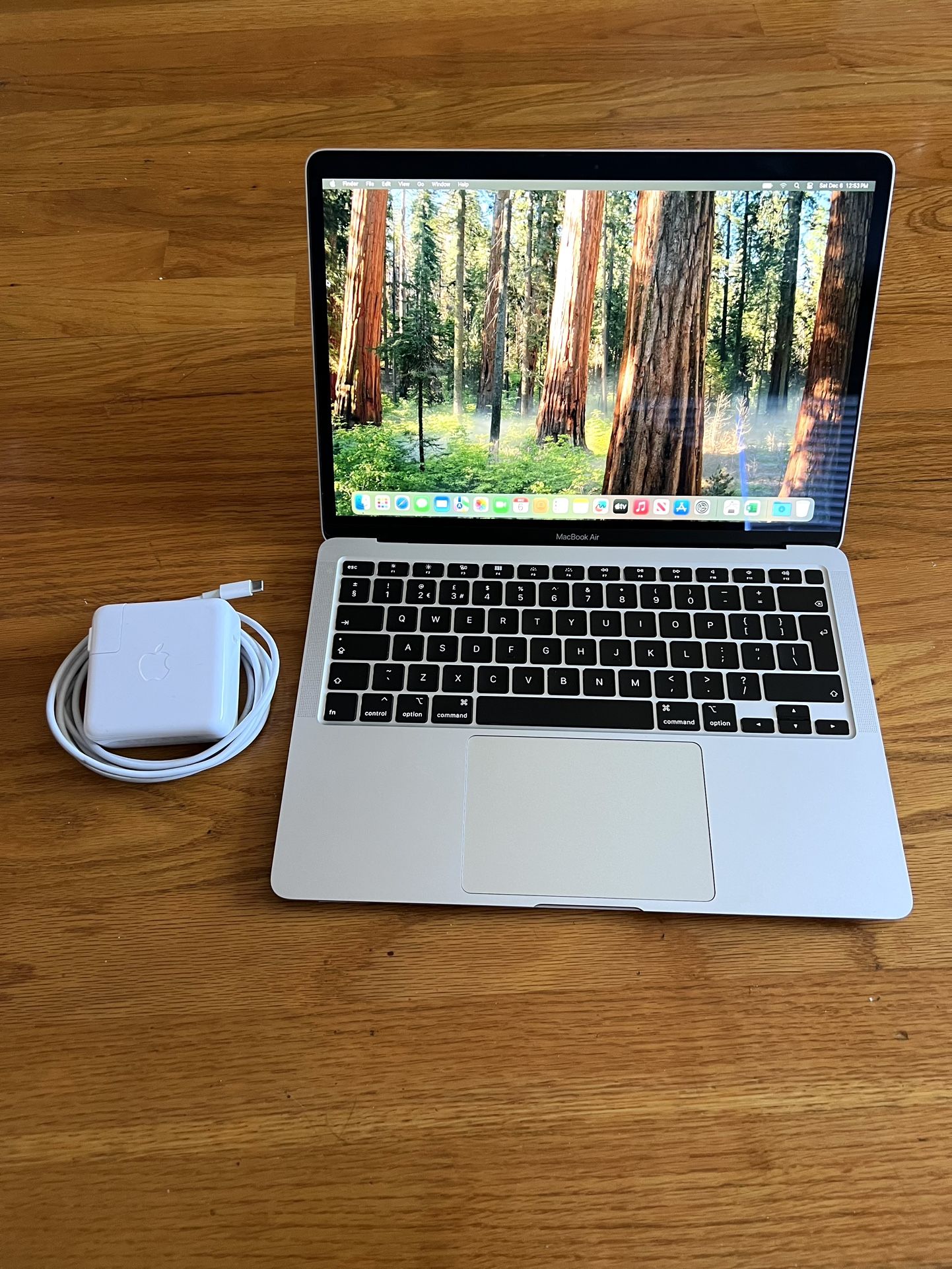 2020 Apple Macbook Air 13 Laptop A2179 Silver i3 RAM 8Gb SSD 256Gb macOS Sequoia Microsoft Office Final Cut Logic Pro 