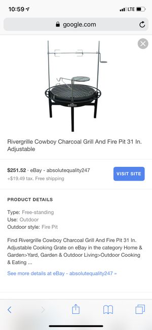 Rivergrill Cowboy Firepit Bbq Grill For Sale In Riverside Ca