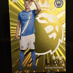 Erling Haaland Topps Premier League Gold Lion