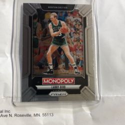 Larry Bird 2024-25 Panini Prizm Monopoly Card