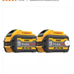 Dewalt  4 Batteries 9.0