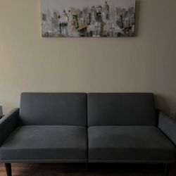 Blue/Grey Futon 