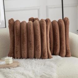Faux Fur Throw Pillow Cover
