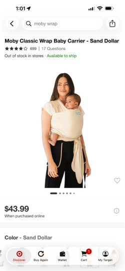 Moby baby wrap