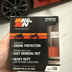 K&N 138 oil filter for motorcycle SEALED 