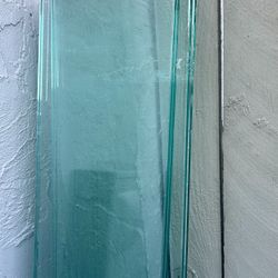 4 ).   7.75” X 58.5”  Beveled Glass Shelves Take All  OBO 