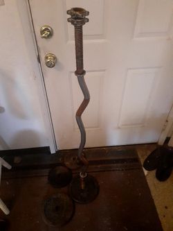 Curling Bar And Weights