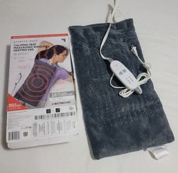 Calming heat massaging weighted pad