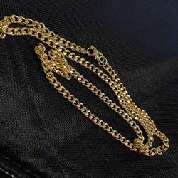 Gold chain & Bracelet new 