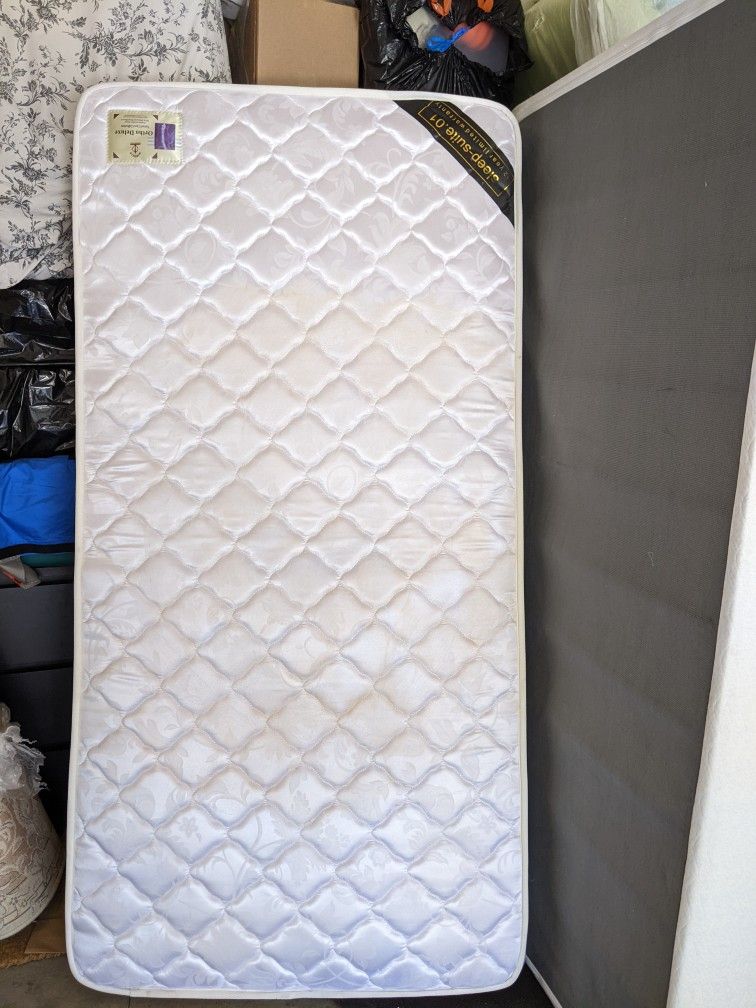 Twin Size Mattress With Box Spring.