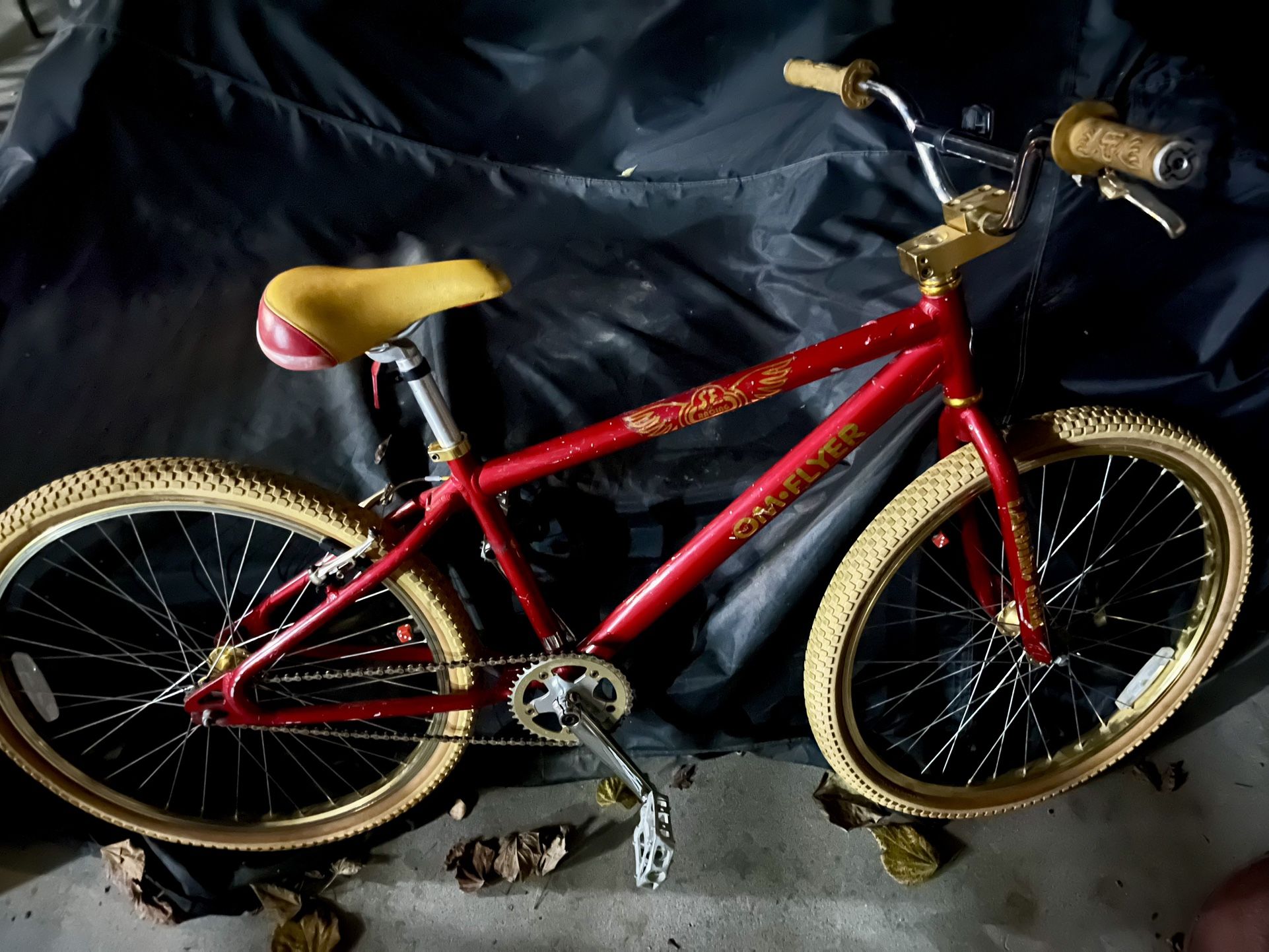 Se Bmx OM Flyer Red And Gold 26 Inch Bmx Bike